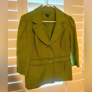 East 5th BEAUTIFUL lime green blazer, size L, LIKE NEW!